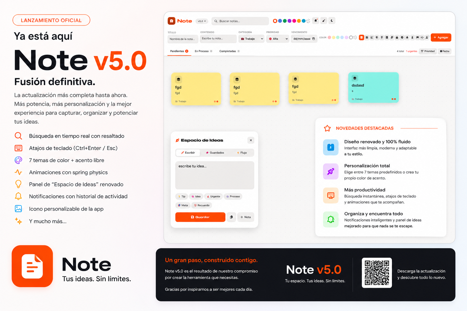 Llega Note 5.0 a Nevekley